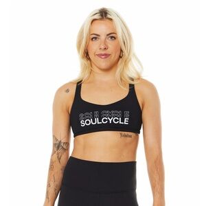 SoulCycle Lululemon Free To Be Bra Wild Black NWT